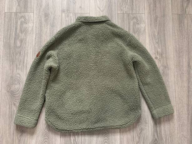 Free Country Olive Sherpa Jacket Shacket