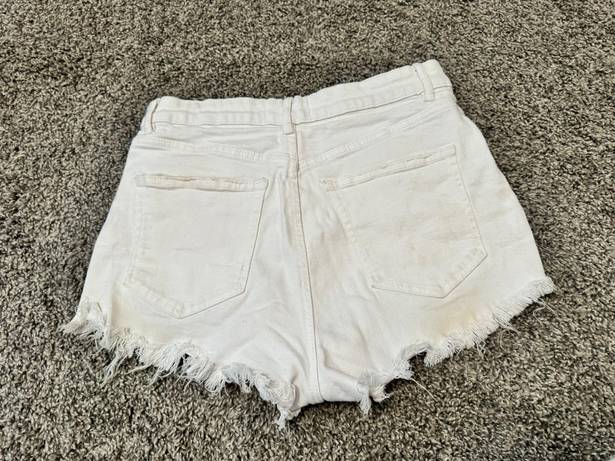 ZARA white denium shorts