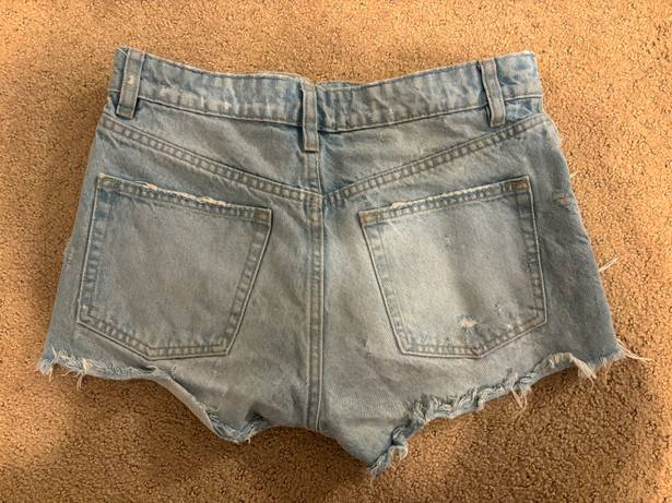 ZARA Ripped Jean Shorts