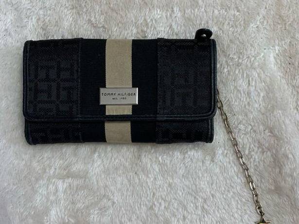 Tommy Hilfiger  chain stripe trifold wallet