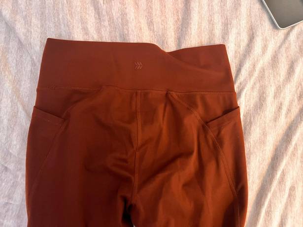 All In Motion Burnt Orange Athletic Leggings