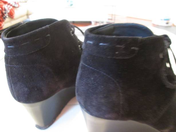 Via Spiga  Fedora Black Suede Booties - Sz 8