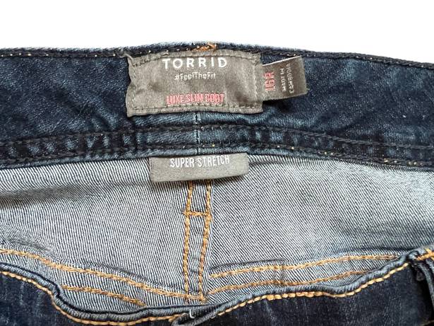 Torrid Luxe Slim Boot Super Stretch Denim Jeans Size 16R