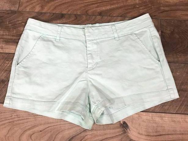 Harper  Light Green Chino Shorts Size 29/8 Pockets Rolled Cuff