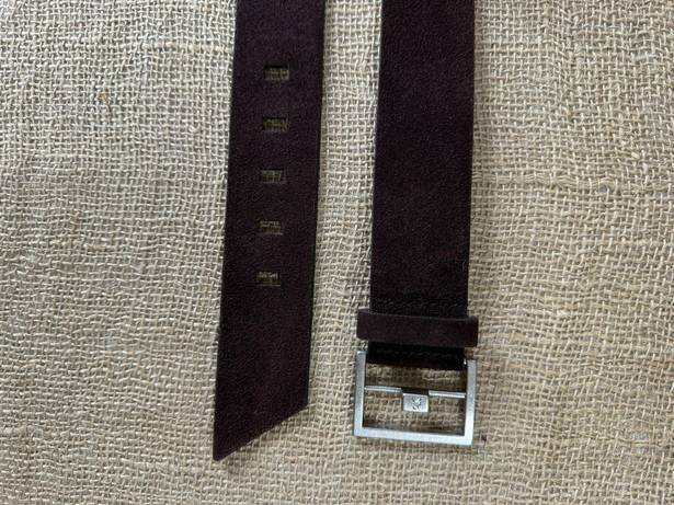 Calvin Klein Vintage  Chocolate Brown Suede Leather Belt M 29-33 Inches