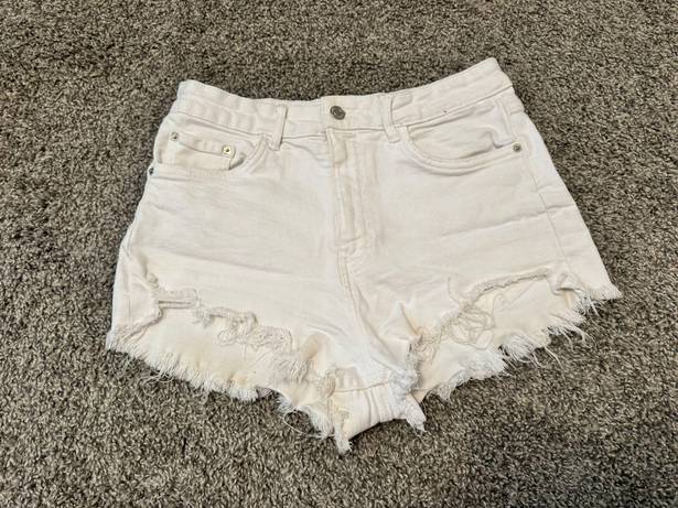 ZARA white denium shorts