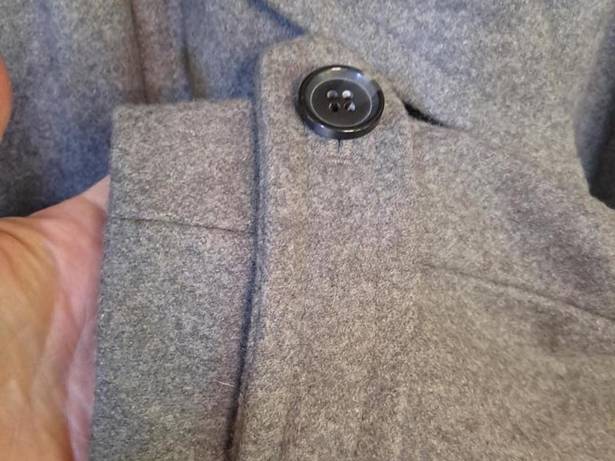 St. John’s Bay St John's Bay Gray Double Breasted‎ Pea Wool Blend Coat Size Large