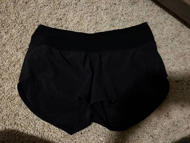 Lululemon Black Speed Up Shorts 2.5”