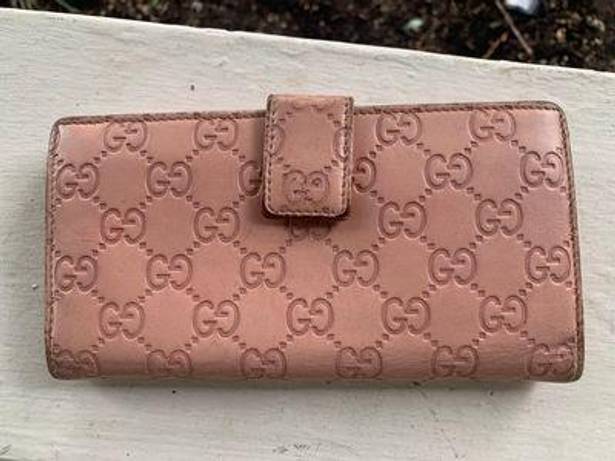 Gucci Pink Monogram Wallet