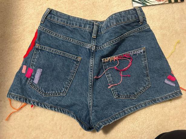 Farm Rio Colorful Birds Denim Short