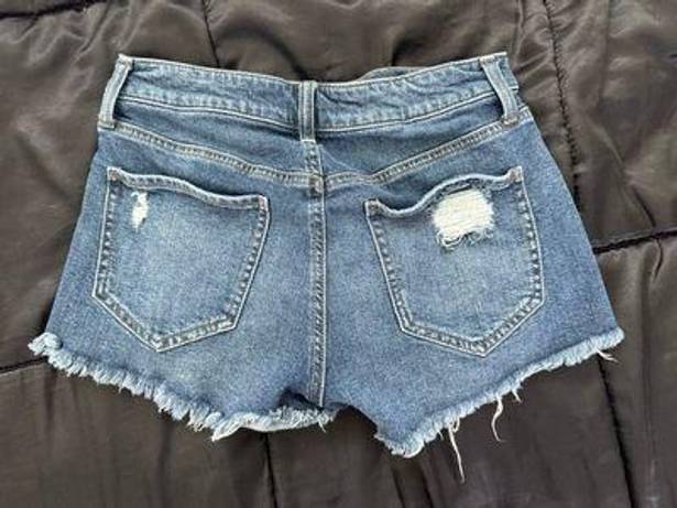 SO High Rise Cut-Off Denim Shorts