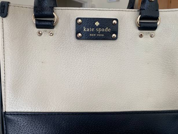 Kate Spade Black And Cream Crossbody Handbag