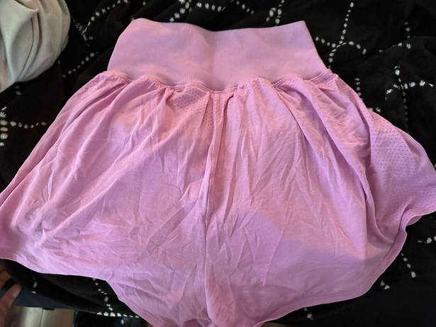 Gymshark Light Pink Shorts With Under-short