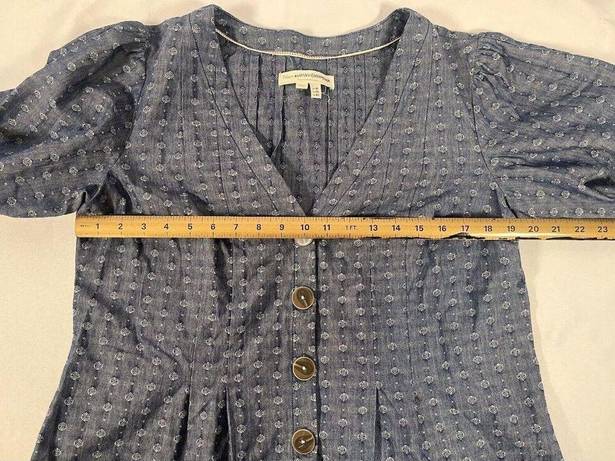 Pilcro  Anthropologie Tied-Sleeve Blouse Size 14