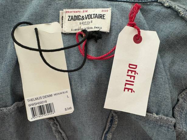 Zadig & Voltaire Thelmus Snap Chambray Shirt