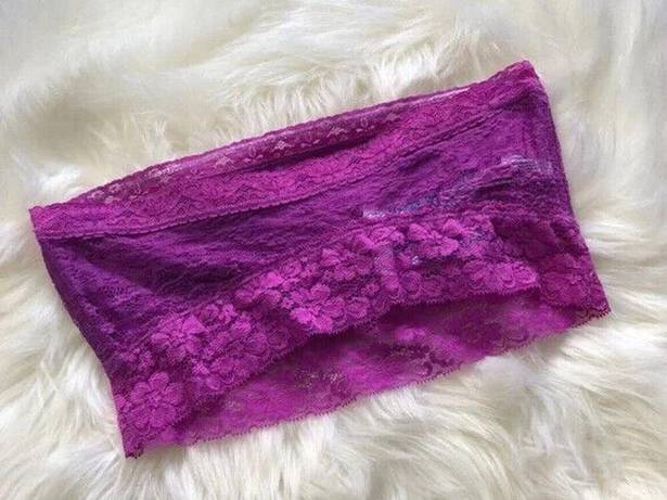 Free People  Lace Bandeau Neon Orchid - Large