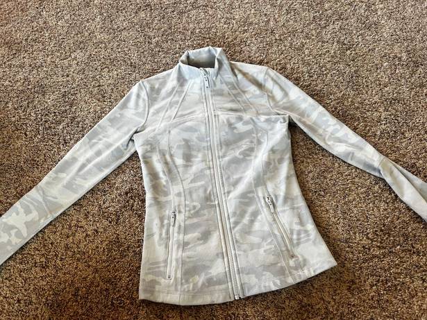 Lululemon White Camo Define Jacket