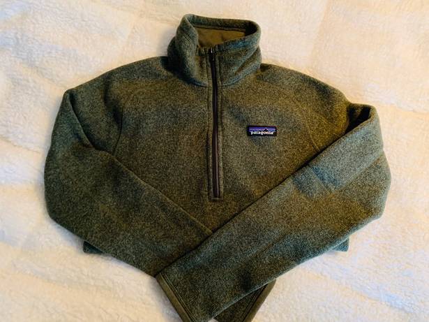 Patagonia Green Fleece Pullover 1/4 Zip