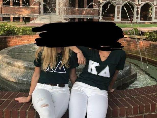 Kappa  Delta stitched letters