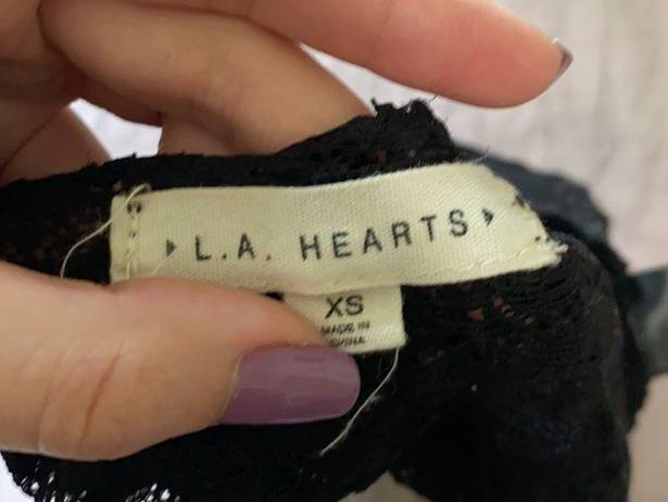 LA Hearts Black Bralette