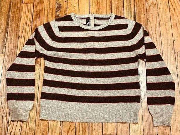 Givenchy Vintage  Sport Striped Sweater Gray/Brown/Red