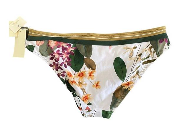 Gottex New!  Floral Print Contrast Trim Bikini - Bottoms