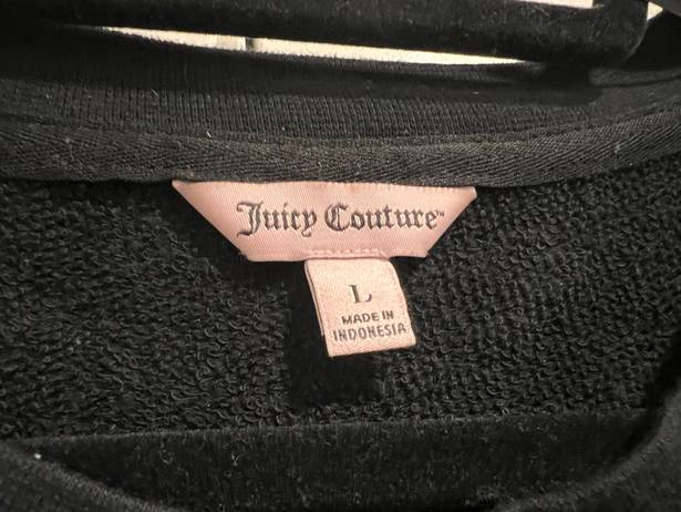 Juicy Couture bedazzled sweatshirt pull over sweater size large