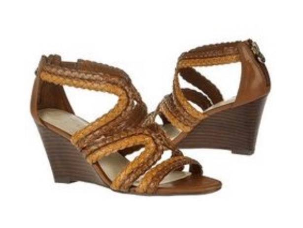 Etienne Aigner Brown Wedges Sandals