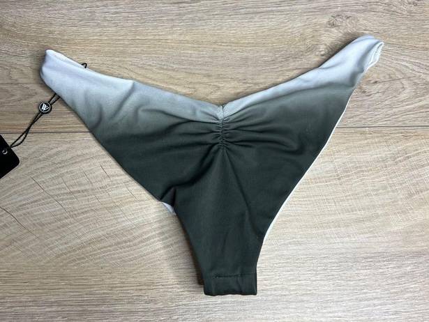 Wildfox NWT  Ombre V-Cut Low Rise Cheeky Ruched Bikini Bottoms Swim Small