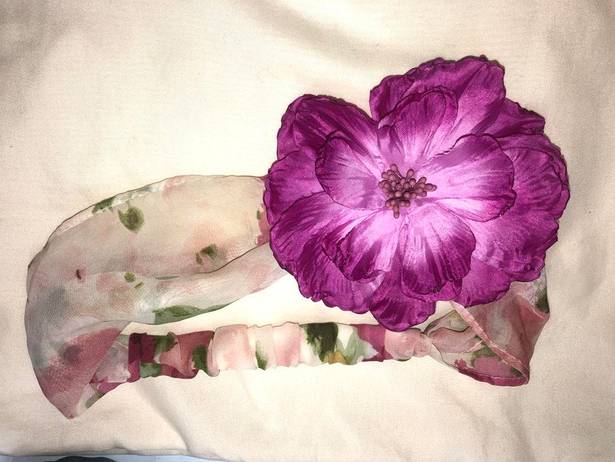 Forever 21 Floral Headband With Pink Flower