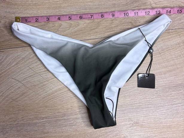 Wildfox NWT  Ombre V-Cut Low Rise Cheeky Ruched Bikini Bottoms Swim Small