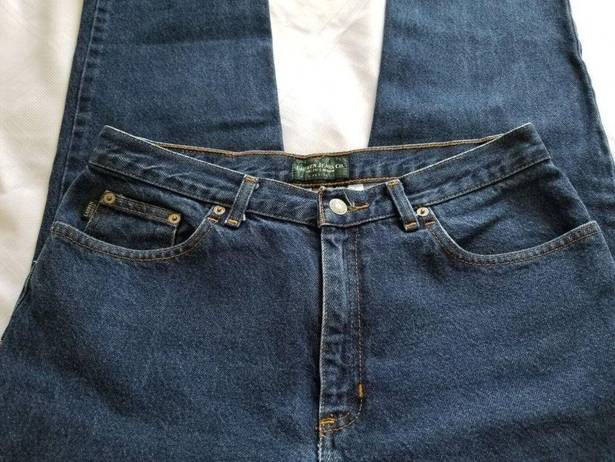 Krass&co Lauren Jeans  Classic Straight Leg Mom Jeans Dark Blue Womens Size 12P 32x27