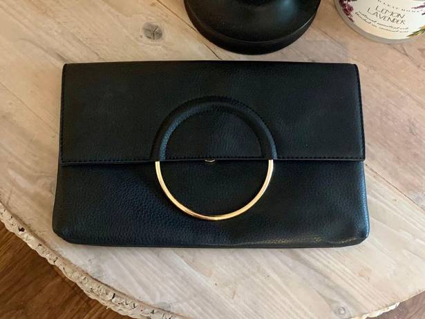 Kaari Blue Black Gold Clutch Purse