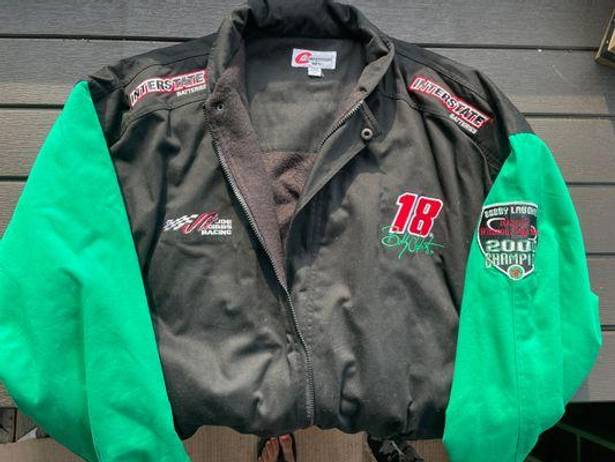 2000’s Winston Cup Championship Bobby Labonte NASCAR Jacket Green Size XL