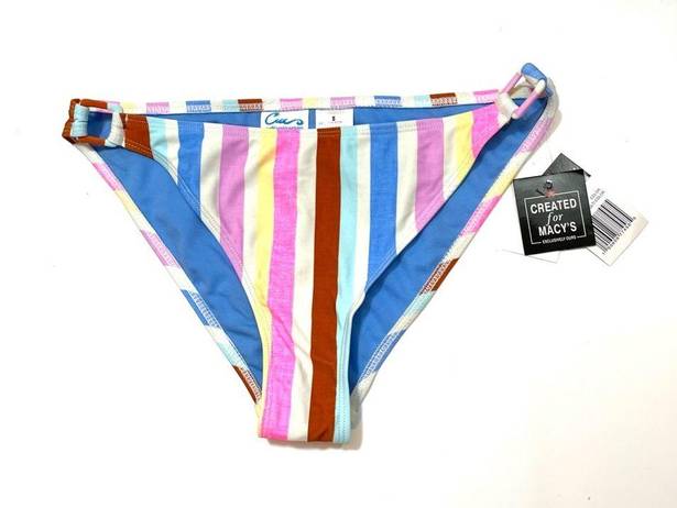 California Waves  multi striped bikini swim bottom