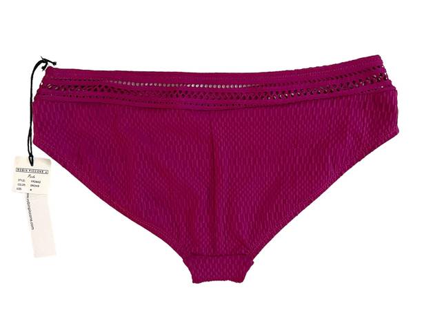 Robin Piccone Perla Bikini Bottoms Crochet Textured