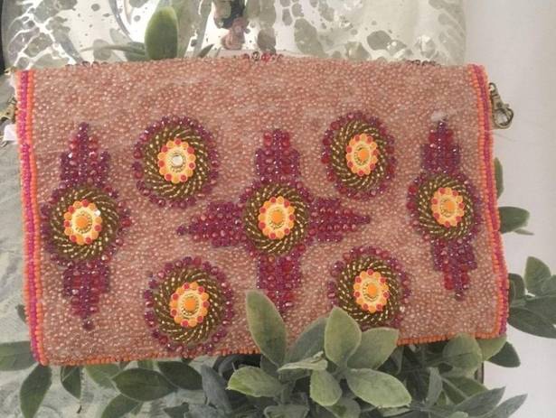 Anthropologie  Beaded Bali Clutch