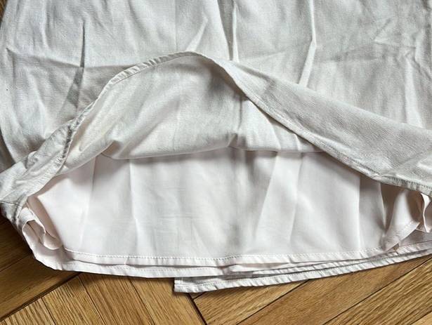 Cream Linen Skirt Size M