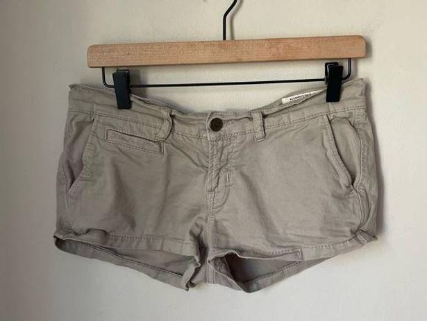 All Saints Khaki Mini Shorts Size 10