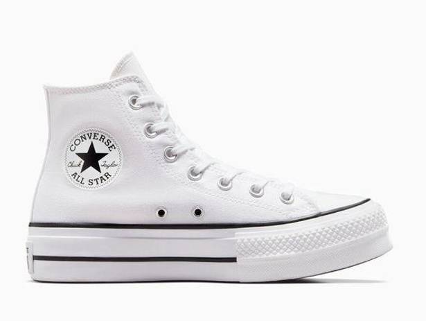 Converse White Chuck Taylor All Star Platform Canvas High Top