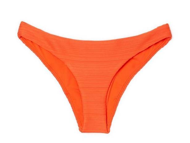 Mara Hoffman NEW  Kay Low Rise Bikini Bottom, Orange, Large