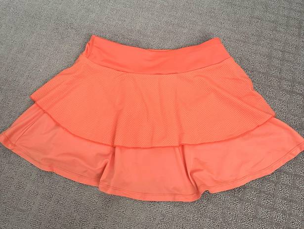 Orange Tennis Skirt