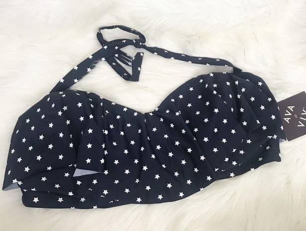 Ava & Viv {} NWT Plus Size Star Print Bikini Top