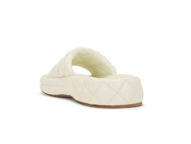 Bottega Veneta  Stretch Padded Sandals in White 40 10 With Box Womens Puffy Slide