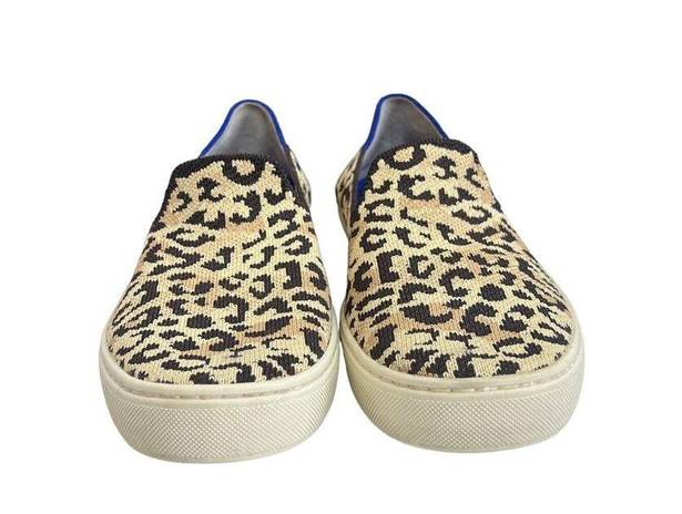 Rothy's Rothy’s The Original Slip On Sneaker Leopard Print Sahara Desert Cat Size 6.5