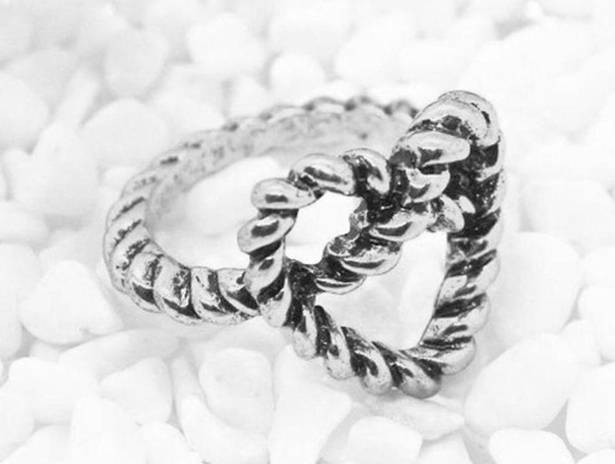 Twisted  Heart Ring