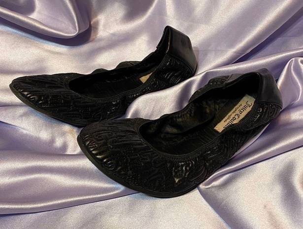 Juicy Couture Black Thea Quilted Ballet Flats