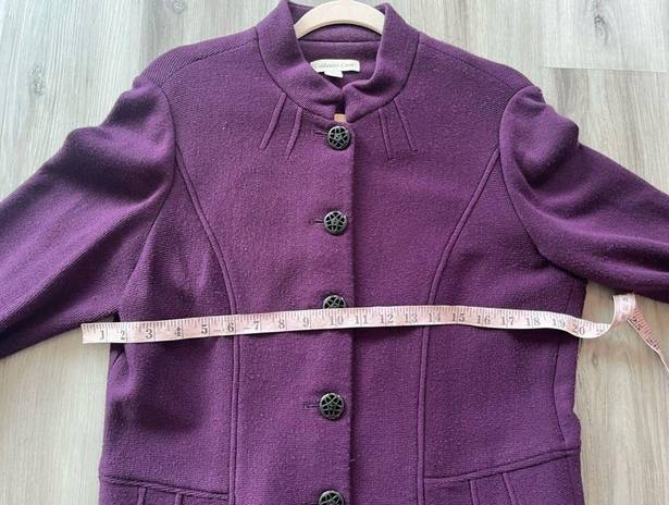 Coldwater Creek Cold Water Creek 12 Purple Knit Blazer Jacket