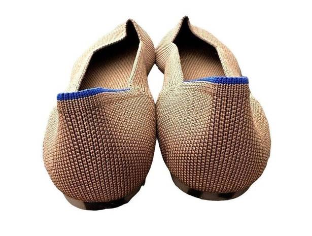 Rothy's Rothy’s The Pointy  Ecru Beige Tan Slip On Flats Tortoise Sole Women’s Size 9