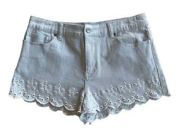 Rebecca Minkoff  Marsh Eyelet Denim Shorts